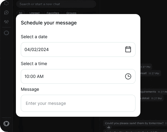 Schedule & Manage Messages