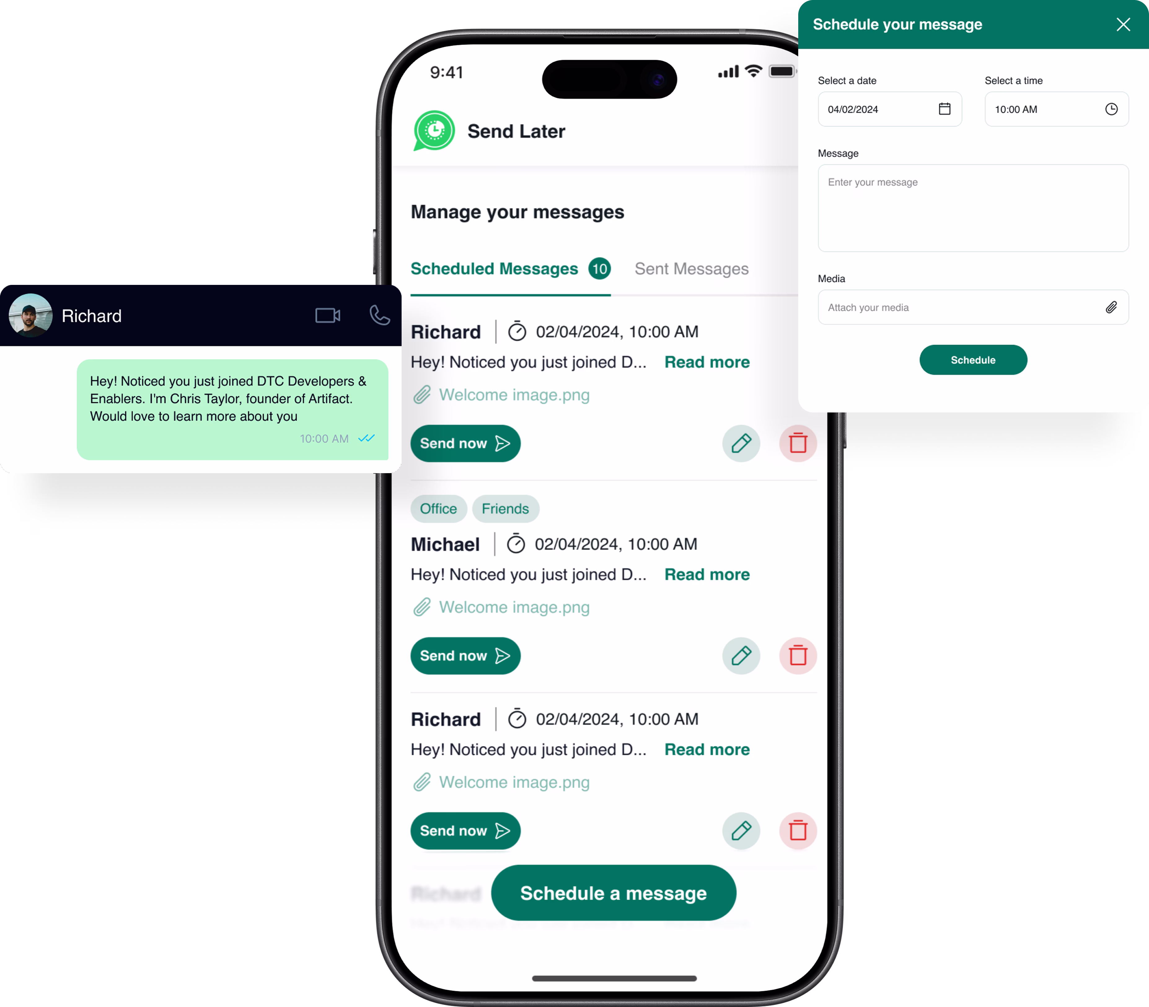 Send Later app preview