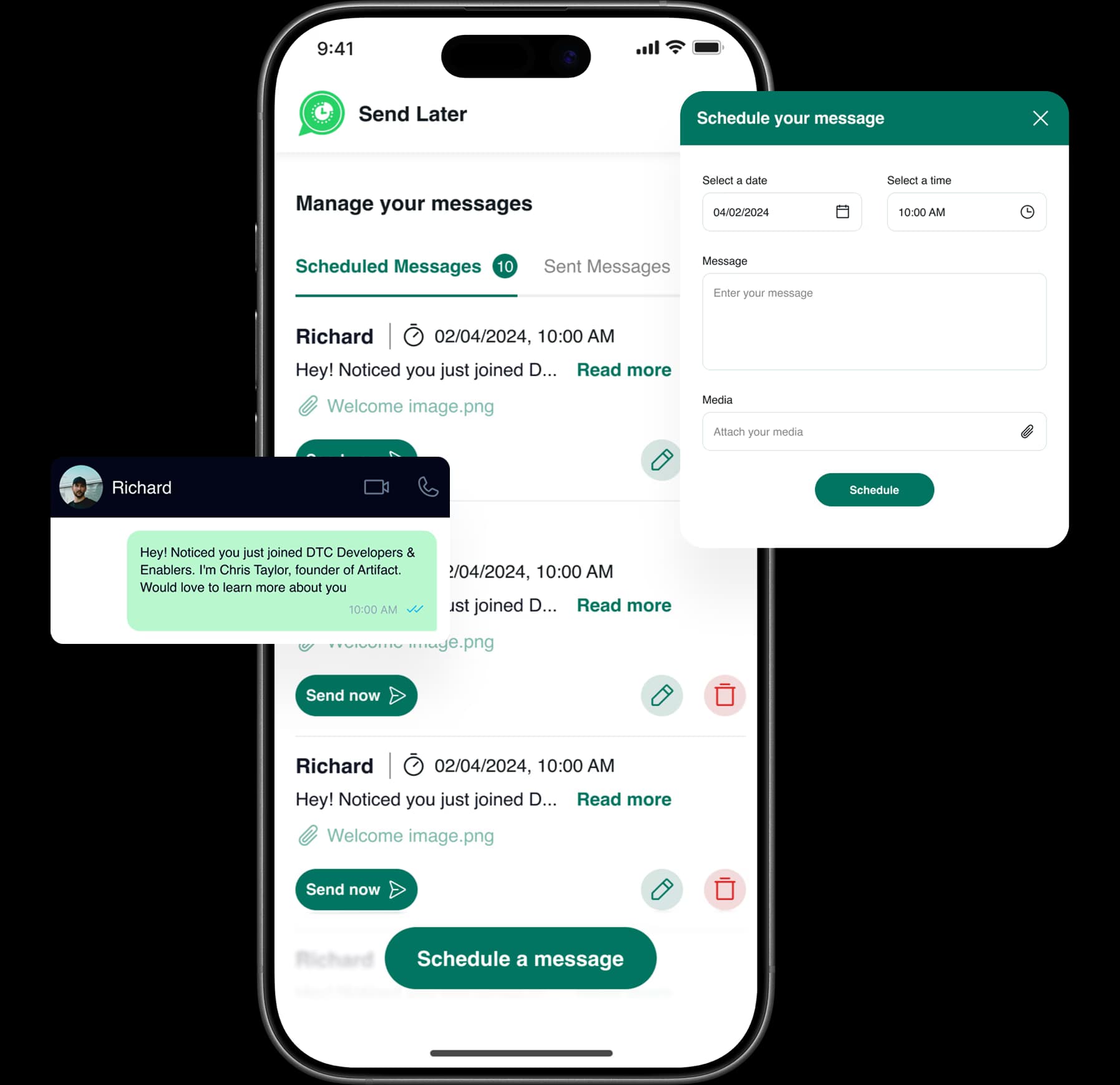 Send Later app preview